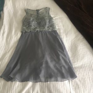 Classic grey formal dress
